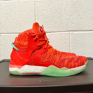 Adidas D Rose 7 Boost Primeknit Solar Red Men’s Size 9 Basketball Shoes